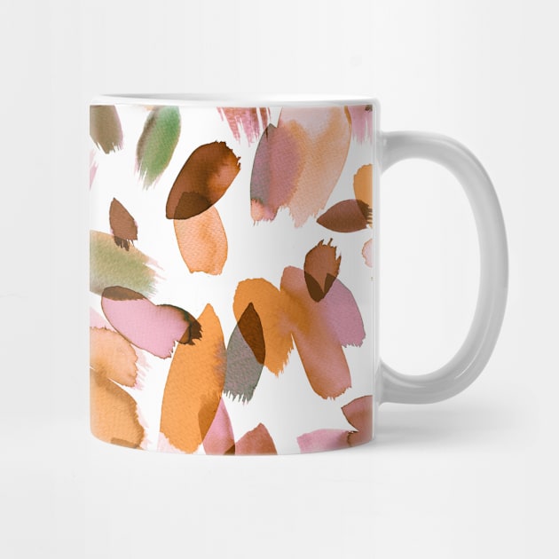 Pocket - WATERCOLOR PETAL STAINS ORANGE by ninoladesign